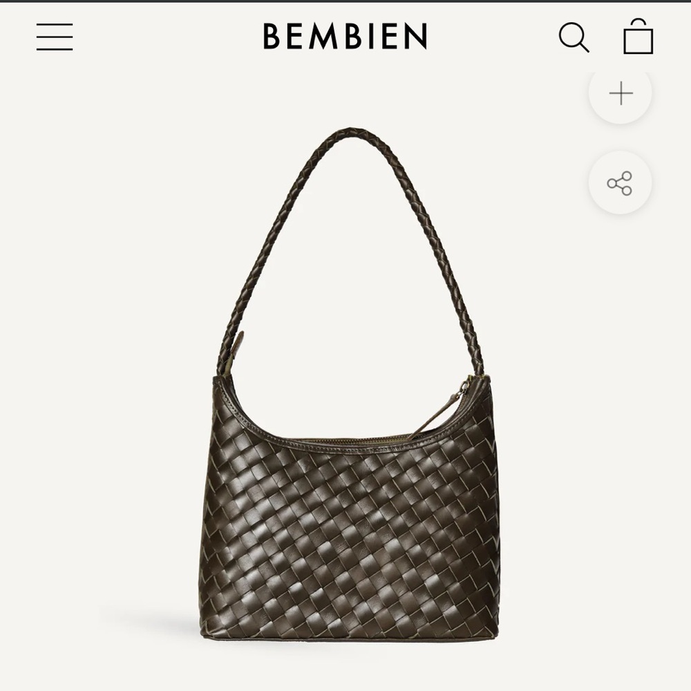 Bembien Marni Woven Shoulder Bag Olive Small Size